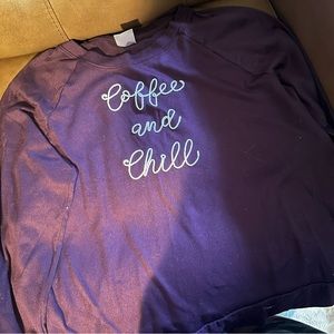 Coffee & chill long sleeve crewneck